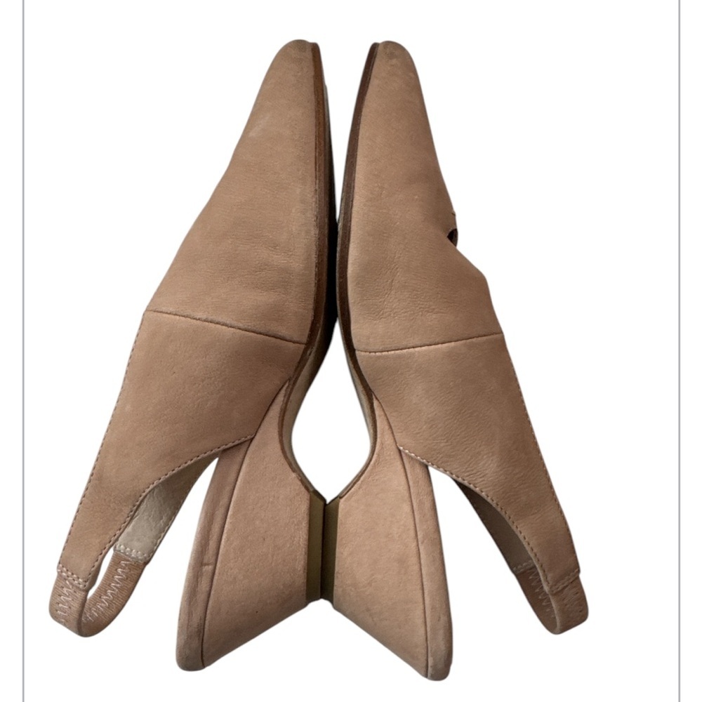 Eileen Fisher Gatwick Nubuck Slingback Block Heel Pumps Size 7 - Picture 9 of 9